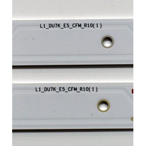 KIT DE LEDS ORIGINAL PARA TV SAMSUNG 4 PIEZAS / NUMERO DE PARTE BN96-58286A / BN96-58287A / LM41-01147A / LM41-01148A / L1_DU7K_E5_CFM_R10(1) / L1_DU7K_E5_CFM_L8(1) / PANEL CY-BD055HGXV2H / DISPLAY LC550EQC (SP)(A3) / MODELO UN55DU7200BXZA WB01