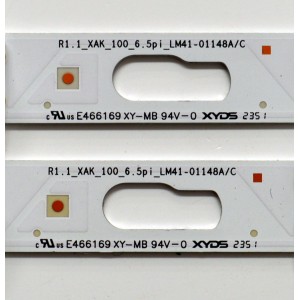 KIT DE LEDS ORIGINAL PARA TV SAMSUNG 4 PIEZAS / NUMERO DE PARTE BN96-58286A / BN96-58287A / LM41-01147A / LM41-01148A / L1_DU7K_E5_CFM_R10(1) / L1_DU7K_E5_CFM_L8(1) / PANEL CY-BD055HGXV2H / DISPLAY LC550EQC (SP)(A3) / MODELO UN55DU7200BXZA WB01