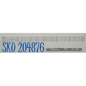 KIT DE LEDS ORIGINAL PARA TV WESTINGHOUSE / NUMERO DE PARTE 261501013351 / 06-43T680-3030-0D35-3X7-V1-210413 / 180L3M30-B / 230101044460 / PANEL HK430WLEDM-JHYYH / DISPLAY PT430GT03-1 VER.1.0 / MODELO WR43UT4212