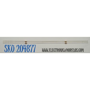 KIT DE LEDS ORIGINAL PARA TV SAMSUNG 2 PIEZAS / NUMERO DE PARTE JL.E650Y2720 / JL.E650Y2720-408BS-R8P-M-HF / HBH HBH-M1 94V-0 / E49346 HZ 2302 MLQ / MODELOS HG65Q60B / QE65Q67B / QN65Q60A / KQ65QB60A / QA65Q60B / QN65Q60C 