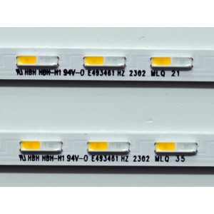 KIT DE LEDS ORIGINAL PARA TV SAMSUNG 2 PIEZAS / NUMERO DE PARTE JL.E650Y2720 / JL.E650Y2720-408BS-R8P-M-HF / HBH HBH-M1 94V-0 / E49346 HZ 2302 MLQ / MODELOS HG65Q60B / QE65Q67B / QN65Q60A / KQ65QB60A / QA65Q60B / QN65Q60C 