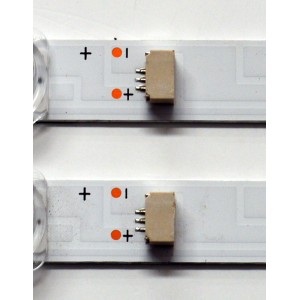 KIT DE LEDS ORIGINAL PARA TV KALLEY 2 PIEZAS / NUMERO DE PARTE CRH-AT50D3100303014023BHREV1.2 / 4L-ZX050T-XR004X / M13Y150JB5 / PANEL LVU500CHDX E0548 / DISPLAY CV500U2-L03 REV:01 / MODELO K-GTV50UHDQV2