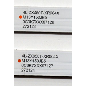 KIT DE LEDS ORIGINAL PARA TV KALLEY 2 PIEZAS / NUMERO DE PARTE CRH-AT50D3100303014023BHREV1.2 / 4L-ZX050T-XR004X / M13Y150JB5 / PANEL LVU500CHDX E0548 / DISPLAY CV500U2-L03 REV:01 / MODELO K-GTV50UHDQV2