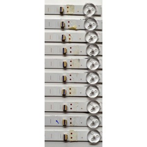 KIT DE LEDS ORIGINAL PARA TV ONN 10 PIEZAS / NUMERO DE PARTE 4708-K65DGF-A7113N11 / K650WDGF A7 / XRJ1060 / SLC04708RA0 / 111005-65GF9021 / N2-240815-3205H433 / PANEL K650WDGF / DISPLAY HV650QUB-F70 / MODELO 100012587 65"