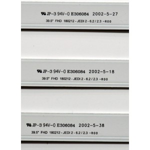 KIT DE LEDS ORIGINAL PARA TV SAMSUNG 3 PIEZAS / NUMERO DE PARTE BN96-46569A / 39.5" FHD 180212-JEDI 2 - 6.2 / 2.3 - R00 / 39.5" FHD 180212-JEDI2-6.2/2.3-R00 / 46599A / PANEL CY-JN040BGNV4H / DISPLAY V400HJ6-PE1 CA / MODELO HG40NJ470MFXZA DA01