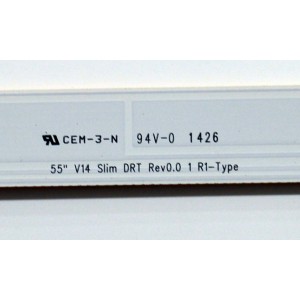 KIT DE LEDS ORIGINAL PARA TV LG 12 PIEZAS / NUMERO DE PARTE 6916L-1743B / 6916L-1630B / 6916L-1741A / 6916L-1629A / 55" V14 SLIM DRT REV0.0 1 R1-TYPE / 55" V14 SLIM DRT REV0.0 1 L2-TYPE / PANEL LC550DUH (PG)(F1) / MODELO 55LB7200-UB.BUSWLJR