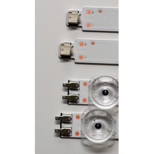 KIT DE LEDS ORIGINAL PARA TV SAMSUNG 4 PIEZAS / NUMERO DE PARTE BN96-58282A / BN96-58283A / JL.D430E1330-408AL-M_V11 6.0 / JL.D430E1330-408AR-M_V11 6.0 / 58282A / 58283A / PANEL CY-BD043HGAV2H / DISPLAY T430QVN03.P / MODELO UN43DU7200DXZA AB06