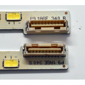 KIT DE LEDS ORIGINAL PARA TV LG 2 PIEZAS / NUMERO DE PARTE 55" V6 EDGE FHD / 55" V6 EDGE FHD REV1.0 1 L-TYPE / 55" V6 EDGE FHD REV1.0 1 R-TYPE / PANEL LC550EUF (SD)(A1) / MODELO 55LV355B-UA / 55LV355B-UA.AUSYLJR