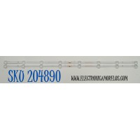 KIT DE LEDS ORIGINAL PARA TV VIZIO 2 PIEZAS / NUMERO DE PARTE 30340008007D / LED40D08-ZC62AG-09D / B005P00106302A / 240613BF03 / 40000M60 / DISPLAY V400HJ9-PE1 REV.C4 / MODELO VFD40M-0810 / VFD40M-0810 LMC1T9JA