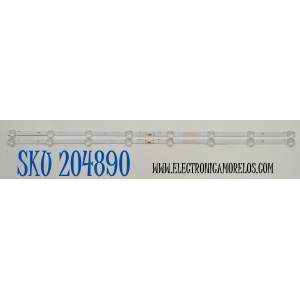 KIT DE LEDS ORIGINAL PARA TV VIZIO 2 PIEZAS / NUMERO DE PARTE 30340008007D / LED40D08-ZC62AG-09D / B005P00106302A / 240613BF03 / 40000M60 / DISPLAY V400HJ9-PE1 REV.C4 / MODELO VFD40M-0810 / VFD40M-0810 LMC1T9JA