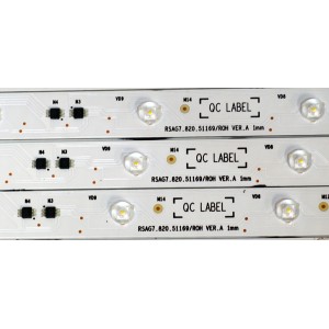 KIT DE LEDS ORIGINAL PARA TV HISENSE 24 PIEZAS / NUMERO DE PARTE LB650A2.0 / HD650H3U51-TZLZ / 2024050901 / LB650A2.0 / RSAG7.820.51169/ROH VER.A / 413136 / HE65 E9P / PANEL HD650H3U51-T0LZ / DISPLAY T650QVN07.H / MODELO 65U75N