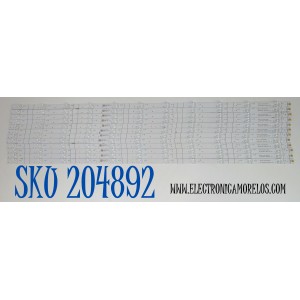 KIT DE LEDS ORIGINAL PARA TV HISENSE 12 PIEZAS / NUMERO DE PARTE LB8500N.0 / HD850H1U51-TAL / 2023072801 / LB8500N.0 / 1314914 / 7MU1 / 7UL2 / PANEL HD850HIU52-T0LF\ROH / DISPLAY T850QVN03.7 / MODELO 85QD75N