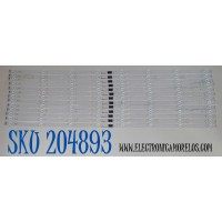 KIT DE LEDS ORIGINAL PARA TV SONY 13 PIEZAS / NUMERO DE PARTE SVG750AJ1 / SS_SVG750AJ1_231130 / U307 K  / U75F521 / PANEL YLEM075CC011 / DISPLAY HV750QUB-F9M / MODELO K-75S30C / K75S30C