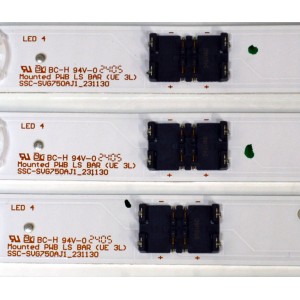 KIT DE LEDS ORIGINAL PARA TV SONY 13 PIEZAS / NUMERO DE PARTE SVG750AJ1 / SS_SVG750AJ1_231130 / U307 K  / U75F521 / PANEL YLEM075CC011 / DISPLAY HV750QUB-F9M / MODELO K-75S30C / K75S30C