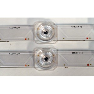KIT DE LEDS ORIGINAL PARA TV SAMSUNG 2 PIEZAS / NUMERO DE PARTE BN96-60372A / LM41-01193A / LM41-01193A / C / L1_FU8K_D3 / CFM_S14(1) / 60372A / PANEL CY-BF043HGNV3H / DISPLAY V430DJ1-Q01 4E7 / BN96-59942A / MODELO UN43U8000FBXZA / UN43U8000FBXZA DB01