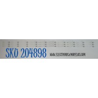 KIT DE LEDS ORIGINAL PARA TV SAMSUNG 3 PIEZAS / NUMERO DE PARTE BN96-2433A / CRH-P43S6303003101B2-REV3.1 / 2433A / 74143X / 75.2XP06G001 / 70L03H20125CA6313P / PANEL CY-BA043HGCR1V / DISPLAY PT430GT01-8 VER.1.1 / MODELO UN43U8000FBXZA DB01