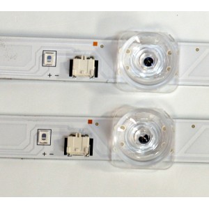 KIT DE LEDS ORIGINAL PARA TV SAMSUNG 2 PIEZAS / NUMERO DE PARTE BN96-60374A /LM41-01195A / C / L1_FU8K_E5 / CFM_S18(1) / R1.0_YB6_100_6PI / 60374A / PANEL CY-BF055HGXV8H / DISPLAY LC550EQC (SS)(A4) / MODELO UN55U8000FBXZA / UN55U8000FBXZA WD04