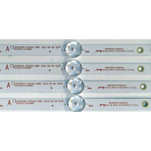 KIT DE LEDS ORIGINAL PARA TV ROKU SELECT SERIES 4 PIEZAS / NUMERO DE PARTE 3035512008BD / LED55D12-ZC62AG-11BDF / B005P00105667A / 23080BC10 / 5500M015 / DISPLAY ST5461D18-2 VER.2.1 / MODELO 55R4A5X