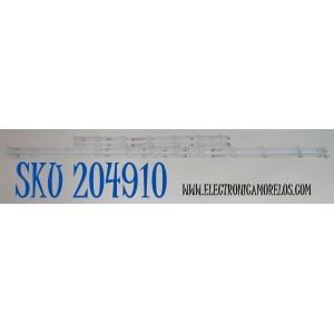 KIT DE LEDS ORIGINAL PARA TV TCL 4 PIEZAS / NUMERO DE PARTE 55HR330M07B5 V1 / 55HR332M12AH V0 / 55LJ / LL2AB09U1C / B0101-001545 / B0101-001544 / PANEL LVU550NDJL / DISPLAY ST5461D18-2 V2.1 / MODELO 55S571G