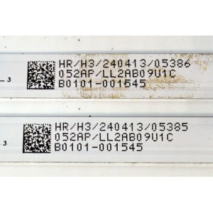 KIT DE LEDS ORIGINAL PARA TV TCL 4 PIEZAS / NUMERO DE PARTE 55HR330M07B5 V1 / 55HR332M12AH V0 / 55LJ / LL2AB09U1C / B0101-001545 / B0101-001544 / PANEL LVU550NDJL / DISPLAY ST5461D18-2 V2.1 / MODELO 55S571G