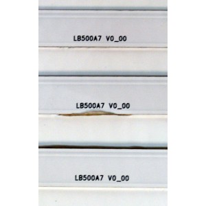 KIT DE LEDS ORIGINAL PARA TV PHILIPS 3 PIEZAS / NUMERO DE PARTE LB500A7 / LB500A7 V0_00 / UDULEDLXT043 REV.A / 8832A / 50W14S1P / DISPLAY V500DJ7-QE1 REV.D2 / MODELO 50PUL7552/F7 / 50PUL7552/F7 A