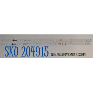 KIT DE LEDS ORIGINAL PARA TV PHILIPS 2 PIEZAS / NUMERO DE PARTE 303TC320053D / TCL32D06-ZC62AG-03D / 4C-LB320T-ZCP / 240327AC01 / TC3320M61 / PANEL LVF320CSDX E0003 / DISPLAY ST3151B07-2 VER.2.1 / MODELO 32PFL6573/F7