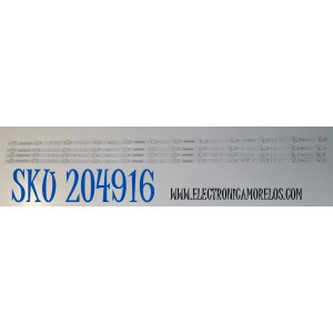 KIT DE LEDS ORIGINAL PARA TV VIZIO 4 PIEZAS / NUMERO DE PARTE JL.D550C1330-324AS-M / JL.D550C1330-324AS-M_V03 / 55F8 / 18BP2X2-9 / D250225 / 70401-02071  /PANEL BOEI550WQ1 / DISPLAY HV550QUB-F70 REV.2.0 / MODELO M55Q6-L4 / M55Q6-L4 LBVFN8KB
