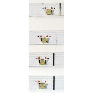 KIT DE LEDS ORIGINAL PARA TV VIZIO 4 PIEZAS / NUMERO DE PARTE JL.D550C1330-324AS-M / JL.D550C1330-324AS-M_V03 / 55F8 / 18BP2X2-9 / D250225 / 70401-02071  /PANEL BOEI550WQ1 / DISPLAY HV550QUB-F70 REV.2.0 / MODELO M55Q6-L4 / M55Q6-L4 LBVFN8KB