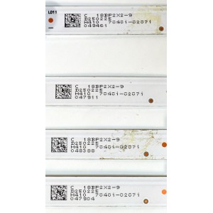 KIT DE LEDS ORIGINAL PARA TV VIZIO 4 PIEZAS / NUMERO DE PARTE JL.D550C1330-324AS-M / JL.D550C1330-324AS-M_V03 / 55F8 / 18BP2X2-9 / D250225 / 70401-02071  /PANEL BOEI550WQ1 / DISPLAY HV550QUB-F70 REV.2.0 / MODELO M55Q6-L4 / M55Q6-L4 LBVFN8KB