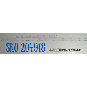 KIT DE LEDS ORIGINAL PARA TV TCL 4 PIEZAS / NUMERO DE PARTE 58HR332M12A1 / 58HR332M07B1 / 58HR332M12A1 V1-D09 / 58HR332M07B1 V1-D09 / HY-7000 (S) / 02VYJ / LK7A08U1C / N0101-000623-A00 / N0101-000624-A00 / DISPLAY CV580U3-L02 REV:01 / MODELO 58S571F