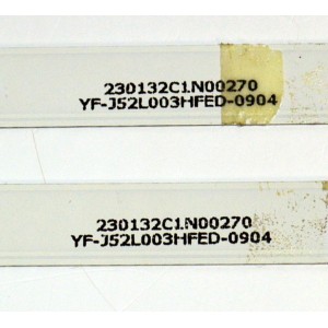 KIT DE LEDS ORIGINAL PARA TV SANYO 2 PIEZAS / NUMERO DE PARTE 6501L618000030 / 06-32C2X6-618-M08W14 / 230132C1N00270 / YF-J52L003HFED-0904 / MODELO 32"