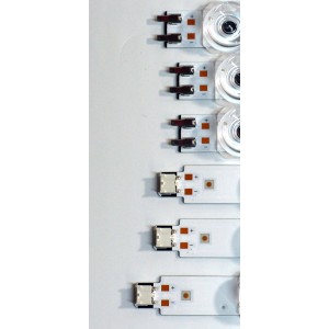 KIT DE LEDS ORIGINAL PARA TV SAMSUNG 6 PIEZAS / NUMERO DE PARTE BN96-58291A / BN96-58289A / LM41-01151A / LM41-01152A / L1_DU7K_F5_CFM_R9(1) / L1_DU7K_F5_CFM_L10(1) / 58291A / 58289A / PANEL CY-BD065HGSV5H / DISPLAY JR645R3HD1K / MODELOUN65DU7200BXZA UG06