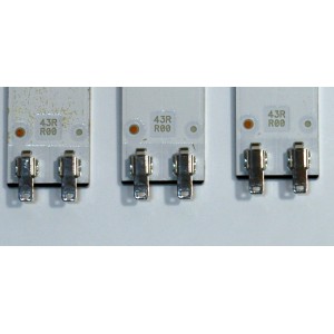 KIT DE LEDS ORIGINAL PARA TV SAMSUNG 6 PIEZAS / NUMERO DE PARTE BN96-50320A / BN96-50319A / 43RR00 / 43RL00 / 50320A / 50319A / MODELO UN43TU8000FXZA