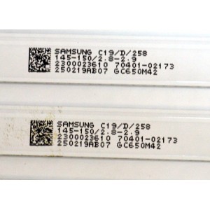 KIT DE LEDS ORIGINAL PARA TV VIZIO 12 PIEZAS / NUMERO DE PARTE 303HX650085D / HFSX65D06-ZC42AG-27D / 2300023610 / 70401-02173 / 250219AB07 / GC650M42 / PANEL BOEI650WQ1 / DISPLAY HV650QUB-F73 / MODELO M65Q6-L4 / M65Q6-L4 LBVR7PB