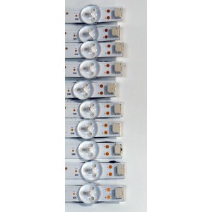 KIT DE LEDS ORIGINAL PARA TV PHILIPS 10 PIEZAS / NUMERO DE PARTE JL.D70081330-004AS-M / JL.D70081330-004AS-M_V01 / 21BF53-0 / D240603 / T302 26095 / 4L-ZX070T-JF001C / PANEL LVU700CHDX / T8-70D6220-LPY002 / DISPLAY CV700U2-T01 / MODELO 70PUL7553/F7