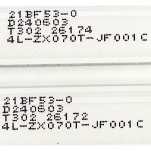 KIT DE LEDS ORIGINAL PARA TV PHILIPS 10 PIEZAS / NUMERO DE PARTE JL.D70081330-004AS-M / JL.D70081330-004AS-M_V01 / 21BF53-0 / D240603 / T302 26095 / 4L-ZX070T-JF001C / PANEL LVU700CHDX / T8-70D6220-LPY002 / DISPLAY CV700U2-T01 / MODELO 70PUL7553/F7