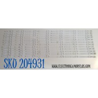 KIT DE LEDS ORIGINAL PARA TV VIZIO 10 PIEZAS / NUMERO DE PARTE 261501022641 / 261501022651 / 40-65C-SMC-D-OD22-12X7-685.5X14-0.8T-231109-G / 70401-01876BX / 70401-01875BX / PANEL BOEI650WQ1 / DISPLAY HV650QUB-F71 / MODELO M65Q6-L4 / M65Q6-L4 LBSFR7KA