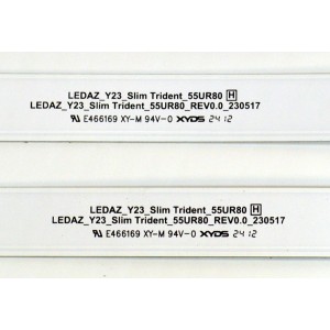 KIT DE LEDS ORIGINAL PARA TV LG 7 PIEZAS / NUMERO DE PARTE EAV65082901 / LEDAZ_Y23_SLIM TRIDENT_55UR80 H / LEDAZ_Y23_SLIM TRIDENT_55UR80_REV0.0230517 / UR80 CS0T / PANEL NC550TQG-VCKHA / DISPLAY ST5461D13-7 VER.2.1 / MODELO 55UT7550AUA.BUSCLKR