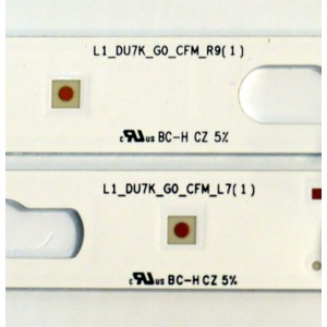 KIT DE LEDS ORIGINAL PARA TV SAMSUNG 8 PIEZAS / NUMERO DE PARTE BN96-58292A / BN96-58293A / LM41-01154A / LM41-01153A / L1_DU7K_G0_CFM_R9 (1) / L1_DU7K_G0_CFM_L7 (1) / R1.2_XBM_100_7.5Pi / PANEL CY-BD070HGSV2H / MODELO UN70U8000FBXZA GB02