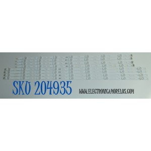 KIT DE LEDS ORIGINAL PARA TV SAMSUNG 8 PIEZAS / NUMERO DE PARTE BN96-58293A / BN96-58292A / JL.D700G1330-408AL-M_V09 6.5 / JL.D700G1330-408AR-M_V09 6.5 / PANEL CY-BD070HGDV1H / DISPLAY JE695R3HE1K / BN96-54406A / MODELO UN70DU6900DXZA / UN70DU7200DXZA