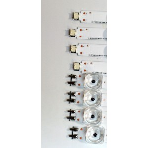 KIT DE LEDS ORIGINAL PARA TV SAMSUNG 8 PIEZAS / NUMERO DE PARTE BN96-58293A / BN96-58292A / JL.D700G1330-408AL-M_V09 6.5 / JL.D700G1330-408AR-M_V09 6.5 / PANEL CY-BD070HGDV1H / DISPLAY JE695R3HE1K / BN96-54406A / MODELO UN70DU6900DXZA / UN70DU7200DXZA