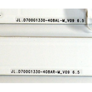 KIT DE LEDS ORIGINAL PARA TV SAMSUNG 8 PIEZAS / NUMERO DE PARTE BN96-58293A / BN96-58292A / JL.D700G1330-408AL-M_V09 6.5 / JL.D700G1330-408AR-M_V09 6.5 / PANEL CY-BD070HGDV1H / DISPLAY JE695R3HE1K / BN96-54406A / MODELO UN70DU6900DXZA / UN70DU7200DXZA