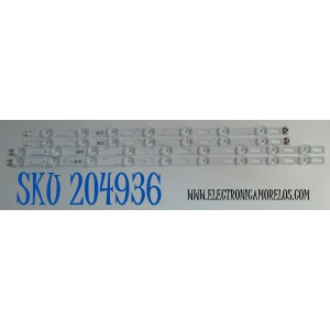KIT DE LEDS ORIGINAL PARA TV SAMSUNG 4 PIEZAS / NUMERO DE PARTE BN96-58285A / BN96-58284A / JL.D500G1330-408AL-M_V10 / JL.D500G1330-408AR-M_V10 / 58285A / 58284A / PANEL CY-BD050HGJV1H / CV500U3-L01 / BN96-51685A / MODELO UN50DU6900F UN50DU6900FXZA GA05