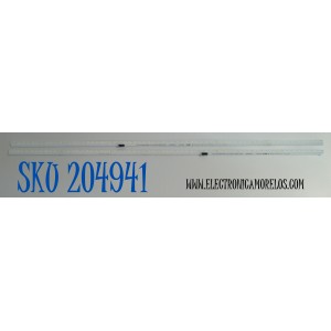 KIT DE LEDS ORIGINAL PARA TV LG 2 PIEZAS / NUMERO DE PARTE LC55490332A / LC55490333A / SSC_HS_HC550EQG_ABKA1-21441_66LED_B_REV00_230227 / STL550FK0 / 55QNED75 / PANEL HC550EQG-ABKA1-2144 / DISPLAY HV550QUB-F1D / MODELO 55QNED75ARA / 55QNED75ARA.BUSFJLR