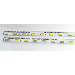 KIT DE LEDS ORIGINAL PARA TV SONY 2 PIEZAS / NUMERO DE PARTE ST0550AZ5 / ST0550AZ5_54LED_L_REV00_181106 / ST0550AZ5_54LED_R_REV00_181106 / PANEL V550QWME08 / DISPLAY LC550EQL (SL)(A1) / MODELO XBR-55X850G / XBR55X850G