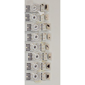 KIT DE LEDS ORIGINAL PARA TV TCL 8 PIEZAS / NUMERO DE PARTE 261501024051 / 06-1-85Z1-T-8X15-0D25-85AX14-240223 / 2301001046850 / YF-N5H2Q0A /  PANEL HK850WLEDM-JH81H / DISPLAY PT850GT01-4 VER.1.0 / MODELO 85S410R