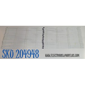 KIT DE LEDS ORIGINAL PARA TV SONY 16 PIEZAS / NUMERO DE PARTE LB8500R / LB8500R V0_02 / 8500R00002 / PANEL YLEM085CCU11 / DISPLAY T850QVN04.9 / MODELO K-85S30C / K85S30C
