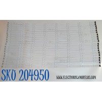 KIT DE LEDS ORIGINAL PARA TV SONY 20 PIEZAS / NUMERO DE PARTE SONY-CBN-65-PCB-V2 / J2534FC / YC65F / PANEL YDDM065DGS11 / DISPLAY ST6451D07-6 V2.2 / MODELO XR-65X90CL / XR65X90CL