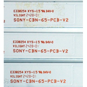 KIT DE LEDS ORIGINAL PARA TV SONY 20 PIEZAS / NUMERO DE PARTE SONY-CBN-65-PCB-V2 / J2534FC / YC65F / PANEL YDDM065DGS11 / DISPLAY ST6451D07-6 V2.2 / MODELO XR-65X90CL / XR65X90CL