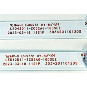 KIT DE LEDS ORIGINAL PARA TV ONN 2 PIEZAS / NUMERO DE PARTE 30342011012DS / LED42D11-ZC52AG-10DSEZ / 240912BF03 / 42000M59H / PANEL JR425R3HC0K / DISPLAY JR425R3HC0K / BN96-57614A / MODELO 100012584 43" / 100133209 43"